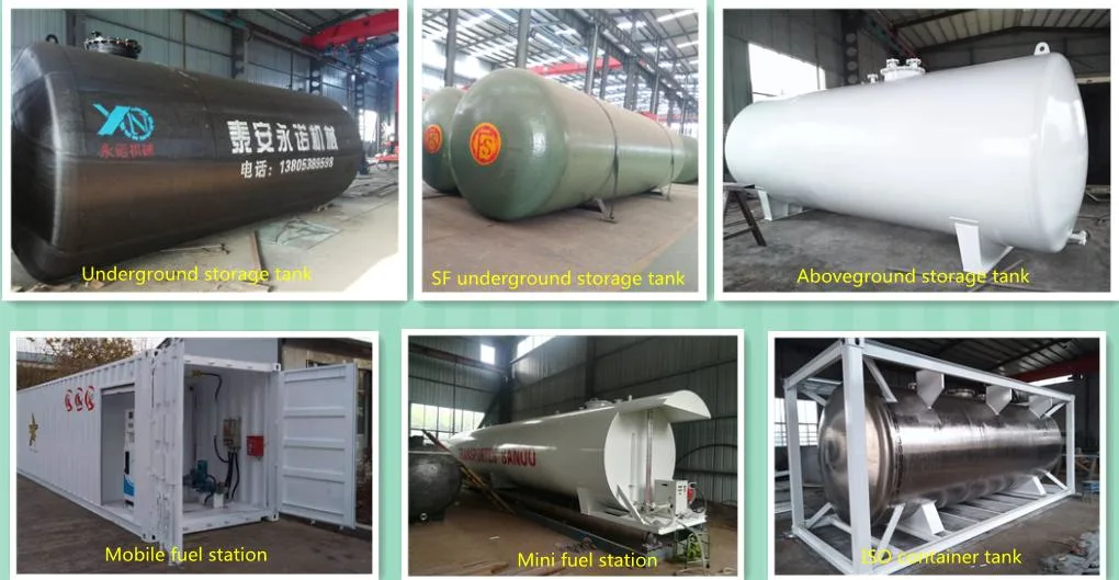 China Manufacturer Customized Stainless / Carbon Steel Diesel Fuel Oil Gas 20FT & 40FT ISO Tank Containers Price for Sale