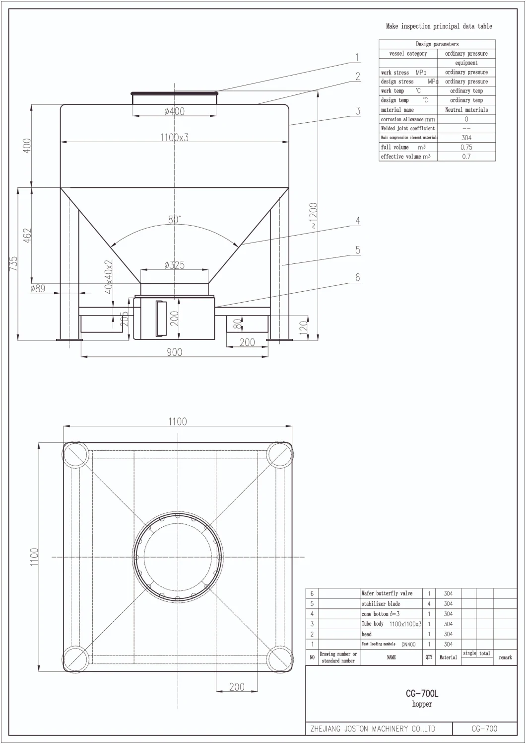 Joston 275 Gallon 1200 Liter Powder Storage IBC Tanks