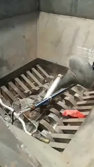 High Capacity Shredder for Recycling Plastic Wood Aluminium Waste Cardboard Two Double Shredding Crusher Machine