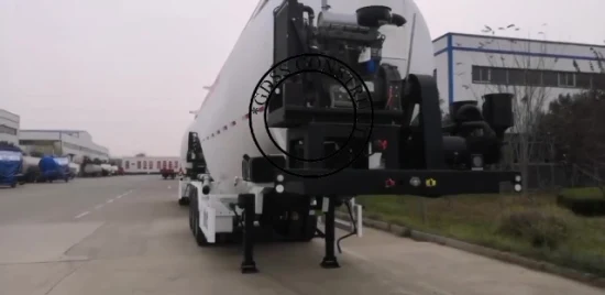 Tanque de armazenamento de silo de cimento a granel de 40 Cbm Semi Tailer seco a granel para venda