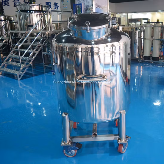 Tanque de armazenamento químico líquido para preservação de calor Tanques de armazenamento de água Tanque de aço inoxidável 316L para cosméticos