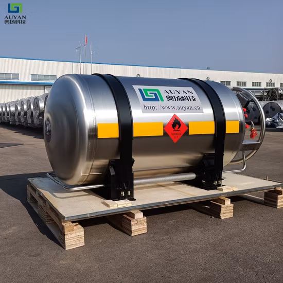 Recipiente de armazenamento de nitrogênio líquido criogênico para veículo GNL Combustível Vaso de pressão Tanques de cilindro de gás para caminhões